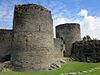 West tower, and access bridge to the inner ward over gully