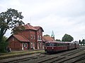 Station Obernkirchen met historische railbus