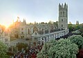 Magdalen College and the High Street on May Morning, 2007.