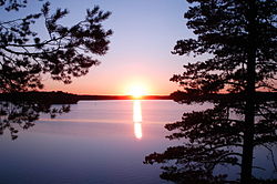 Lake Zerkalnoye in Vyborgsky District