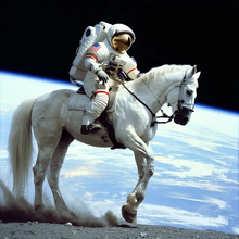 Description de l'image Astronaut Riding a Horse (SD3.5).webp.