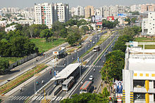 Bus, station and dedicated corridor near Shivranjani Cross Roads