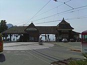 Drehscheibe in der Talstation der Vitznau-Rigi-Bahn