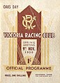 1950 VRC Oaks Stakes racebook front cover