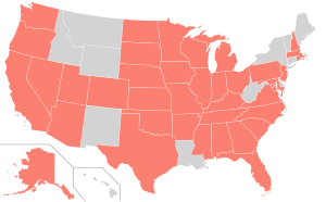 Map of US showing National Guard deployments at of June 16, 2020