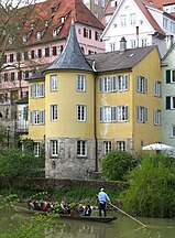 Hölderlinturm mit Stocherkahn