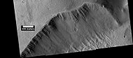 Layers, as seen by HiRISE under HiWish program. Location is Tempe Terra.