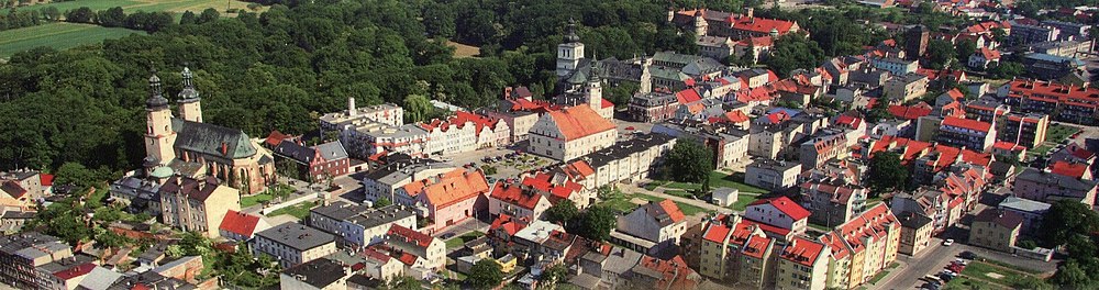 Widok na centrum Głogówka