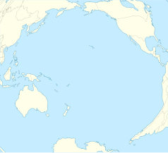 Mapa konturowa Oceanu Spokojnego, blisko centrum u góry znajduje się punkt z opisem „Napili-Honokowai”