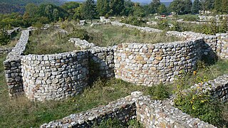 Ruins of the medieval fortress of Krakra near Pernik