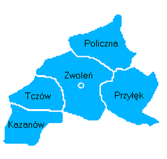 Plan powiatu zwoleńskiego