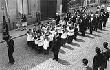 Cappella Sancti Servatii met processievaandel, 1955