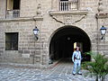 Vista de un patio colonial.