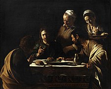 Caravaggio, Večera u Emausu (1606.)