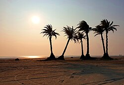 Sunset on Nijhum Dwip, south of Hatiya Island