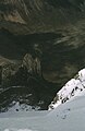 Looking down the Diamond Glacier to Pt John