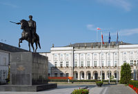 Standbeeld Józef Poniatowski in Warschau