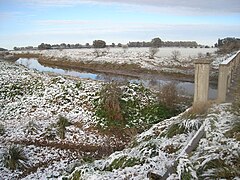 Día posterior a la nevada en Brandsen, provincia de Buenos Aires.