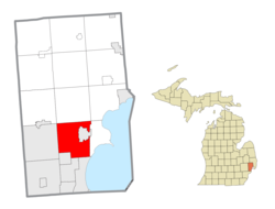 Location within Macomb County