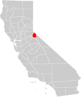 Locatie van Alpine County in Californië