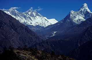 Mount Everest, Lhotse and Ama Dablam