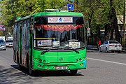 A Yaxing bus in Bishkek, Kyrgyzstan