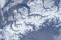 valley from above, Lake Geneva, a view from ISS