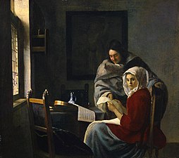 Johannes Vermeer, Girl Interrupted at Her Music, 1658–1661[294]