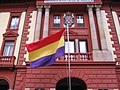 Flag of the Second Spanish Republic in Eibar