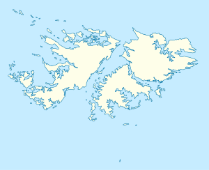 Mapa konturowa Falklandów