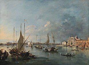 L’Église San Giorgio Maggiore vue de la Giudecca, 1775-1780 Guardi Fondation Custodia, Paris[11].