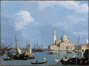 San Giorgio Maggiore vue du Bassin de saint Marc Canaletto, 1726-1730 Musée des Beaux-Arts (Boston)[10].