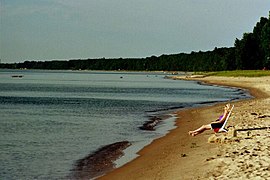 Harrisville Beach on Lake Huron