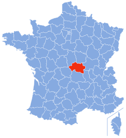 Location of Allier