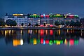 Cityscape and skyline by the Copenhagen Lakes