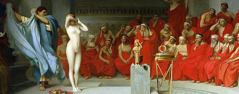 Phryne Before the Areopagus (detail), 1861, Kunsthalle Hamburg