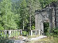 Ruins of Stalins summer-house by the lake Ritsa