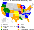 Image 53Missouri has five major sports teams: the Royals and Cardinals of MLB, St. Louis City SC of MLS, the Chiefs of the NFL, and the Blues of the NHL. (from Missouri)