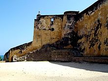 Le fort Jesus vu depuis la douve nord