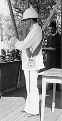 White tropical dress (diplomatic service) worn by Sir Herbert Samuel when High Commissioner of Palestine in 1920