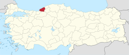 Provincia di Zonguldak – Localizzazione