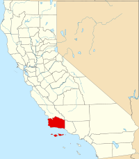 Location in the state of California