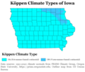 Image 30Köppen climate types of Iowa, using 1991–2020 climate normals (from Iowa)