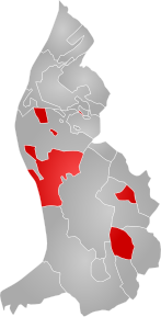 Teritoriul localității Vaduz în Liechtenstein