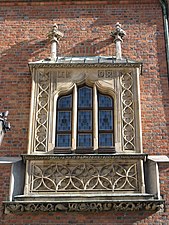 Fenêtre de l'hôtel de ville de Wroclaw