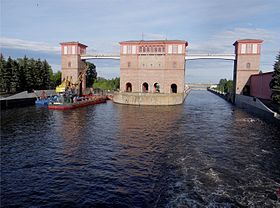 Vue côté réservoir des 2 bassins.