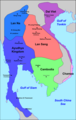 Image 37Lan Xang's zone of influence and neighbours, c. 1540 (from History of Laos)