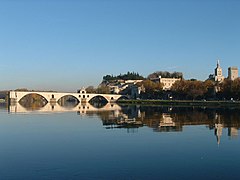 Le pont d'Avignon en France.