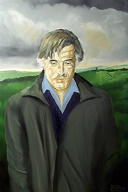 Ted Hughes na obraze Reginalda Grayho