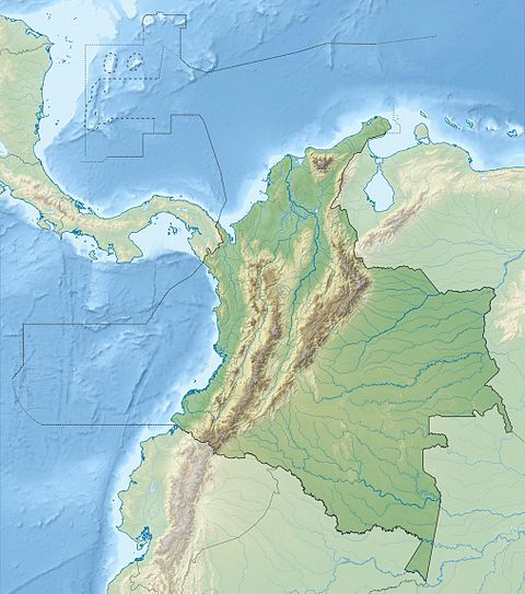 Carte des principales îles de Colombie